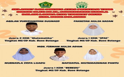 PESERTA KSM MIM AL-MUNAWARAH MENJADI JUARA KSM TINGKAT KAB. BONE BOLANGO TAHUN 2024